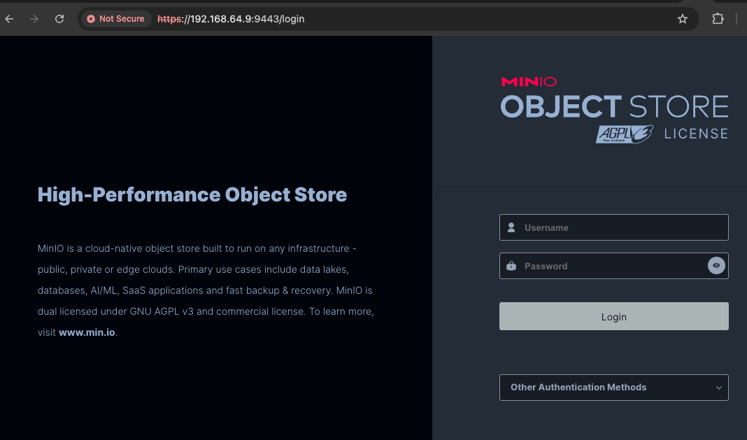 minio-login